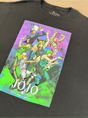 Ripple Junction Black JoJo's Bizarre Adventure Logo Tee